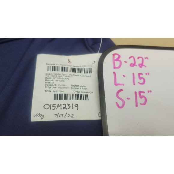 Toddler Rash Guard Top - Cat & Jack Navy Blue 3T - Picture 9 of 10